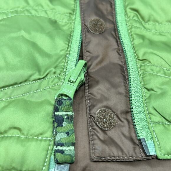 REI Infant Toddler Boy's Green & Brown Down Zip Vest Size 18 Months - Picture 12 of 12